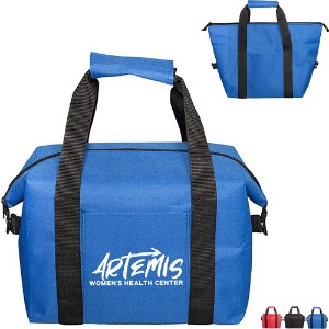Collapsible 20-Can Polyester Cooler Tote - PM2808