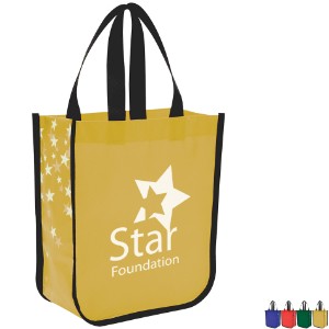 Star Struck Laminated Non-Woven Tote Bag - HT1742