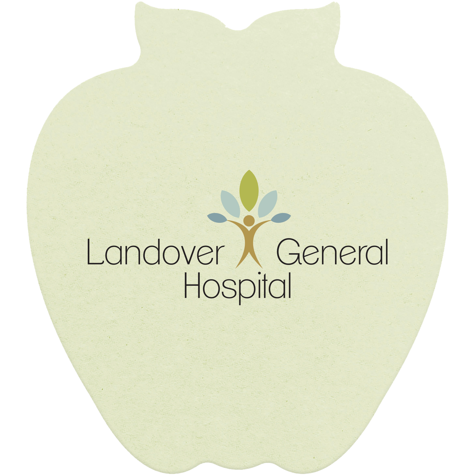 Product Photo 1 Apple Pulpboard Coaster w/ Full Color Imprint, 80 pt.