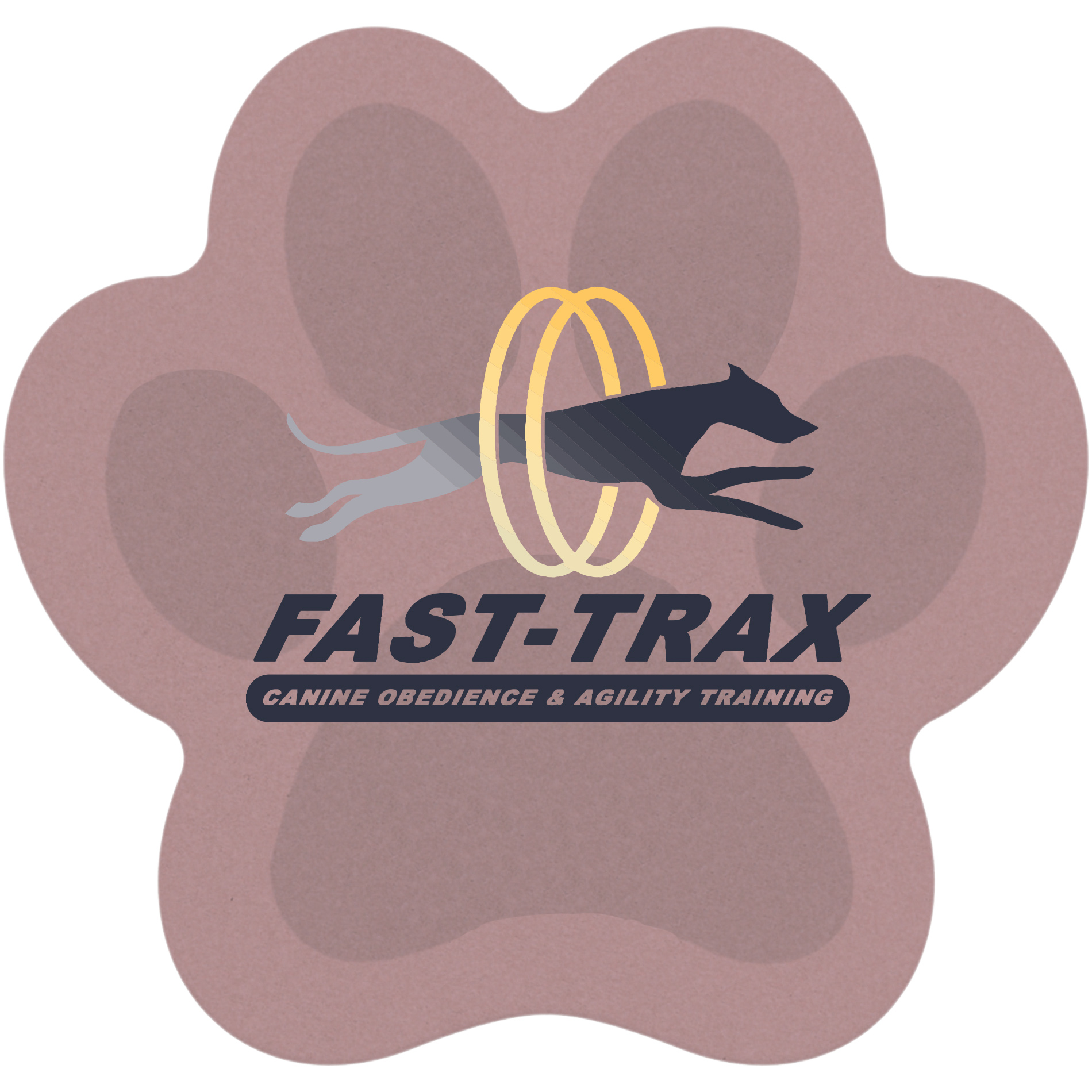 Product Photo 1 Paw Print Pulpboard Coaster w/ Full Color Imprint, 80 pt.