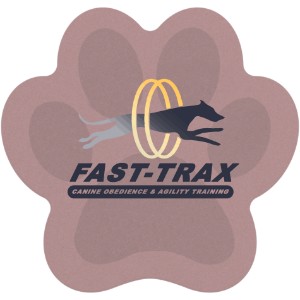 Paw Print Pulpboard Coaster w/ Full Color Imprint, 80 pt. - MA1155