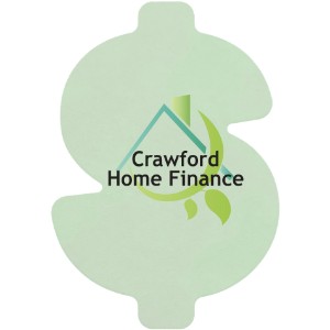 Dollar Sign Pulpboard Coaster w/ Full Color Imprint, 80 pt. - MA1165