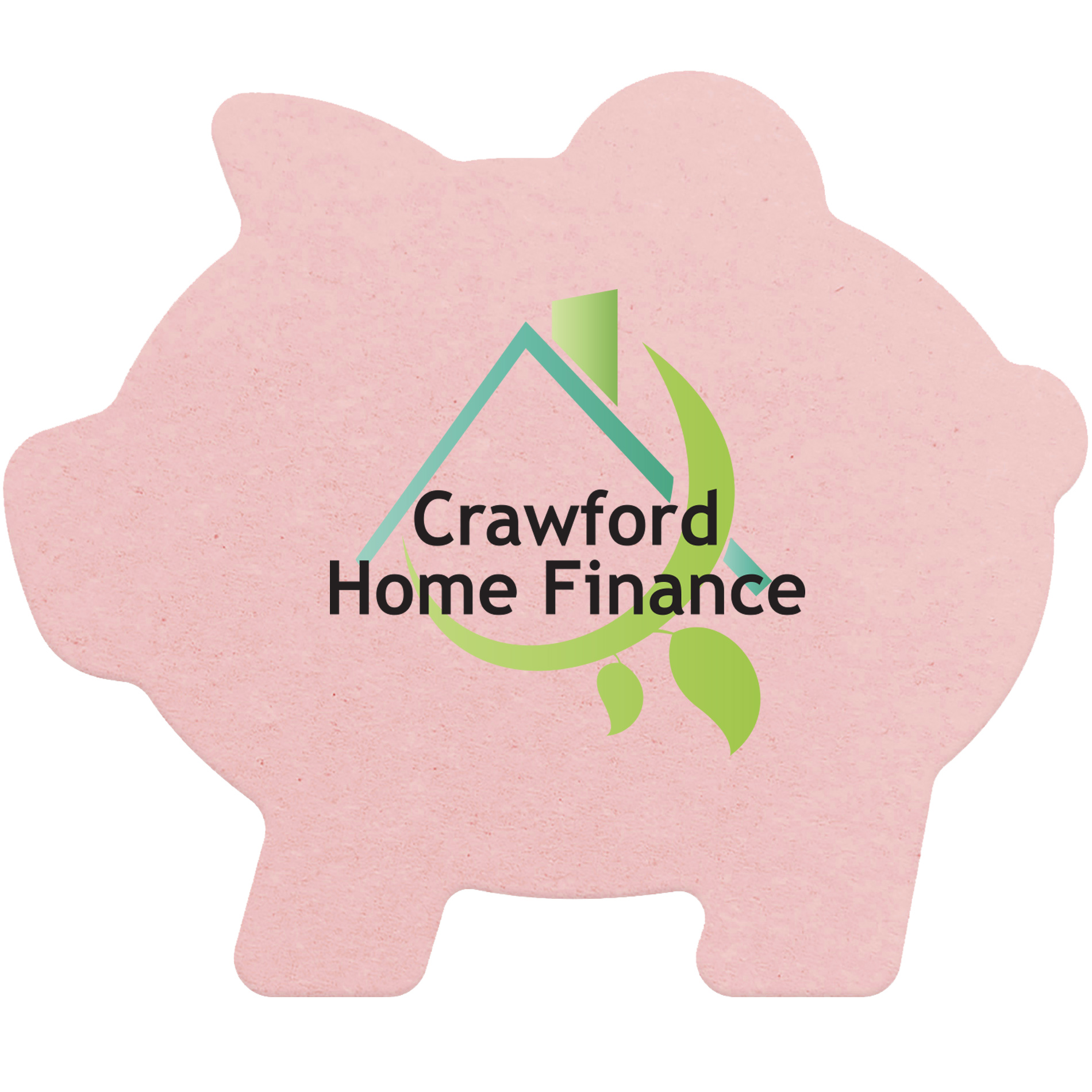 Product Photo 1 Pig Pulpboard Coaster w/ Full Color Imprint, 80 pt.