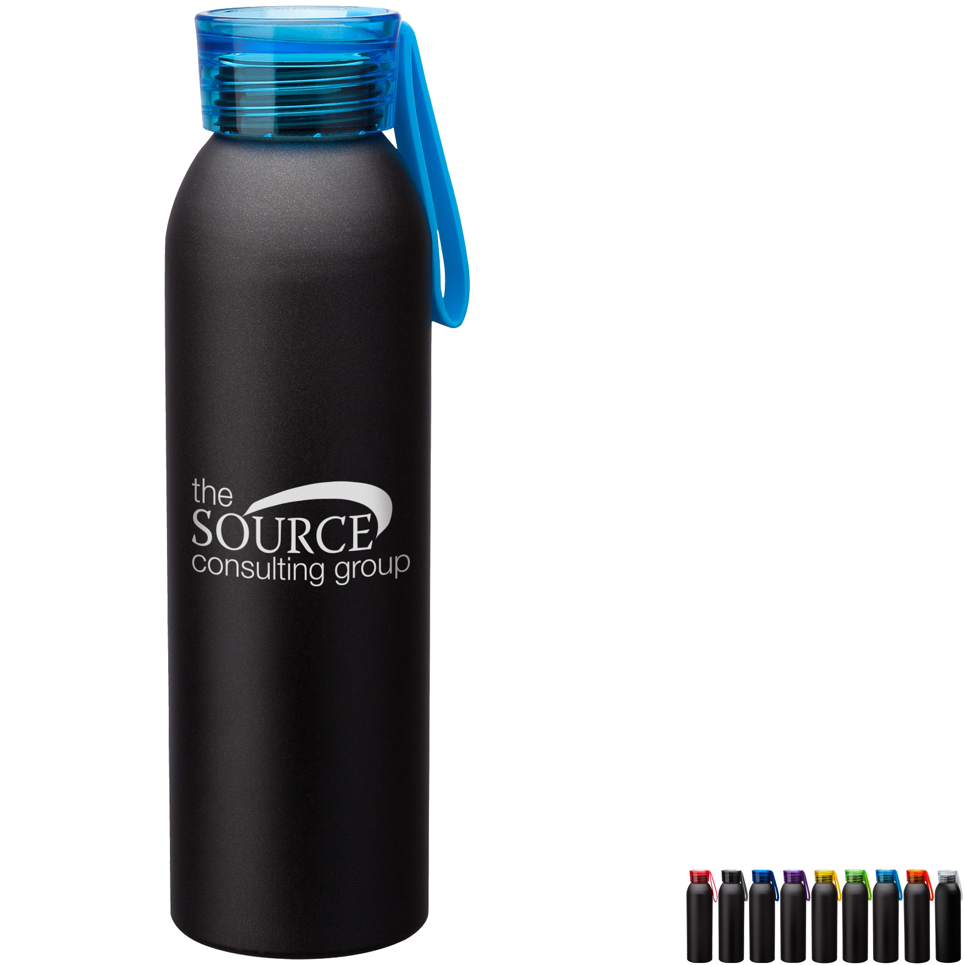 Product Photo 1 Metis Black Body Aluminum Water Bottle, 22oz.