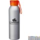 Metis Silver Body Aluminum Water Bottle, 22oz.