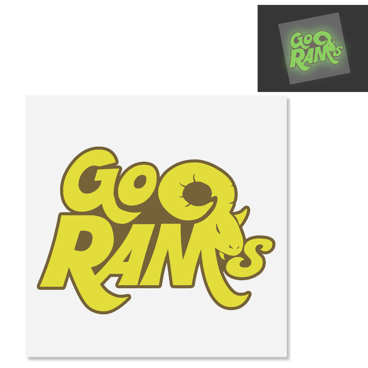 Product Photo 1 Custom Glow-in-the-Dark Temporary Tattoo, 3" x 3"