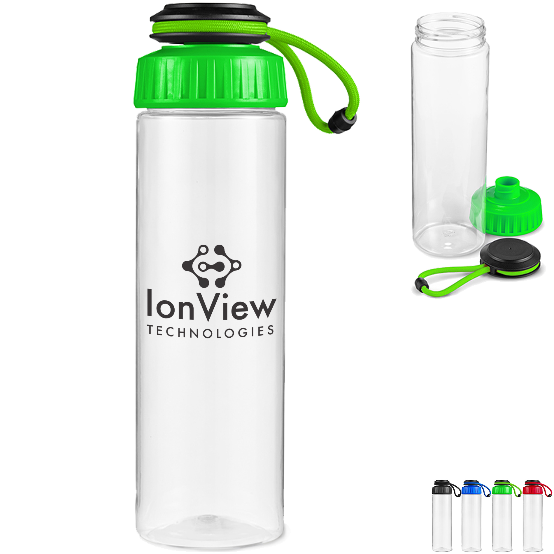 Product Photo 1 Tubular Tritan™ Water Bottle w/ Carrying Strap, 25oz.