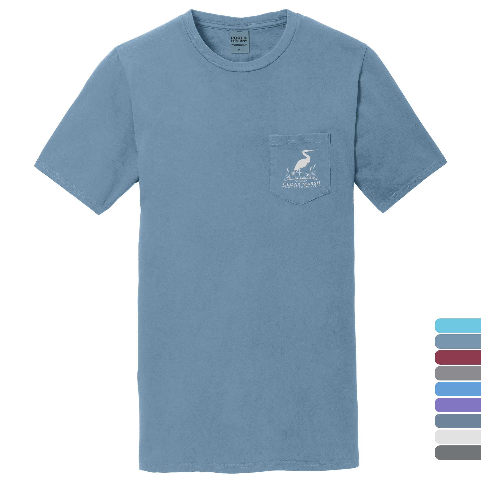 Product Photo 1 Port & Company® Beach Wash™ Garment-Dyed Unisex Pocket Tee