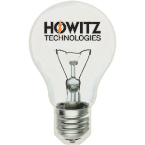 Light Bulb Pulpboard Coaster w/ Full Color Imprint, 80 pt. - MA1180