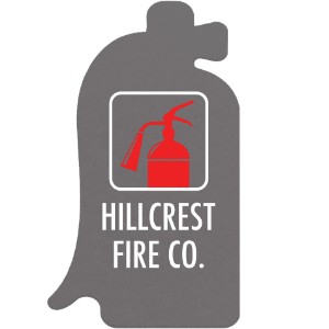 Fire Extinguisher Pulpboard Coaster w/ Full Color Imprint, 80 pt. - MA1200