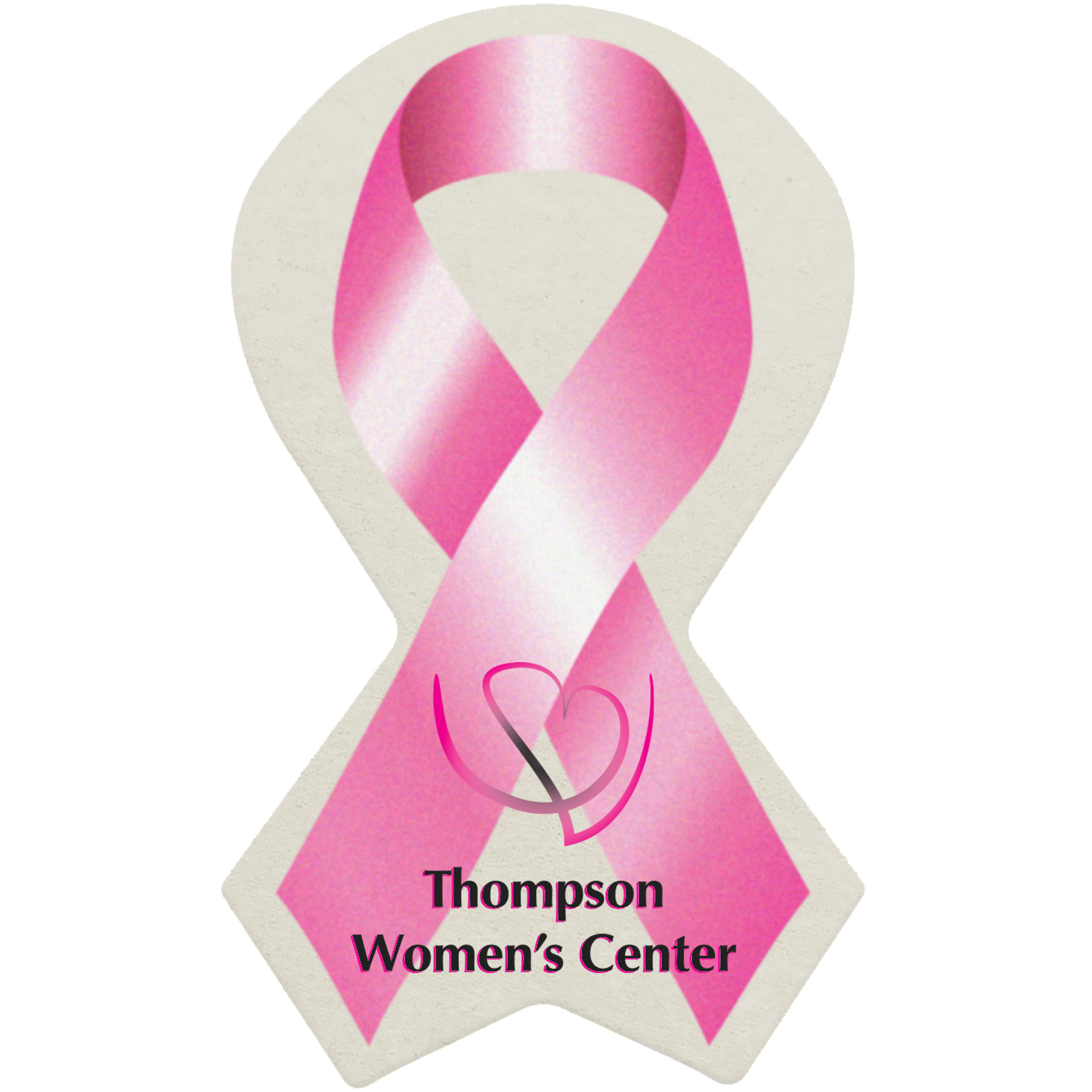 Product Photo 1 Awareness Ribbon Pulpboard Coaster w/ Full Color Imprint, 80 pt.