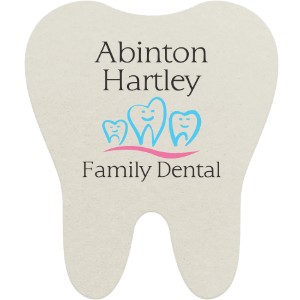 Tooth Pulpboard Coaster w/ Full Color Imprint, 80 pt. - MA1235