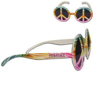 Peace Sign Tie Dye Sunglasses - BX1340
