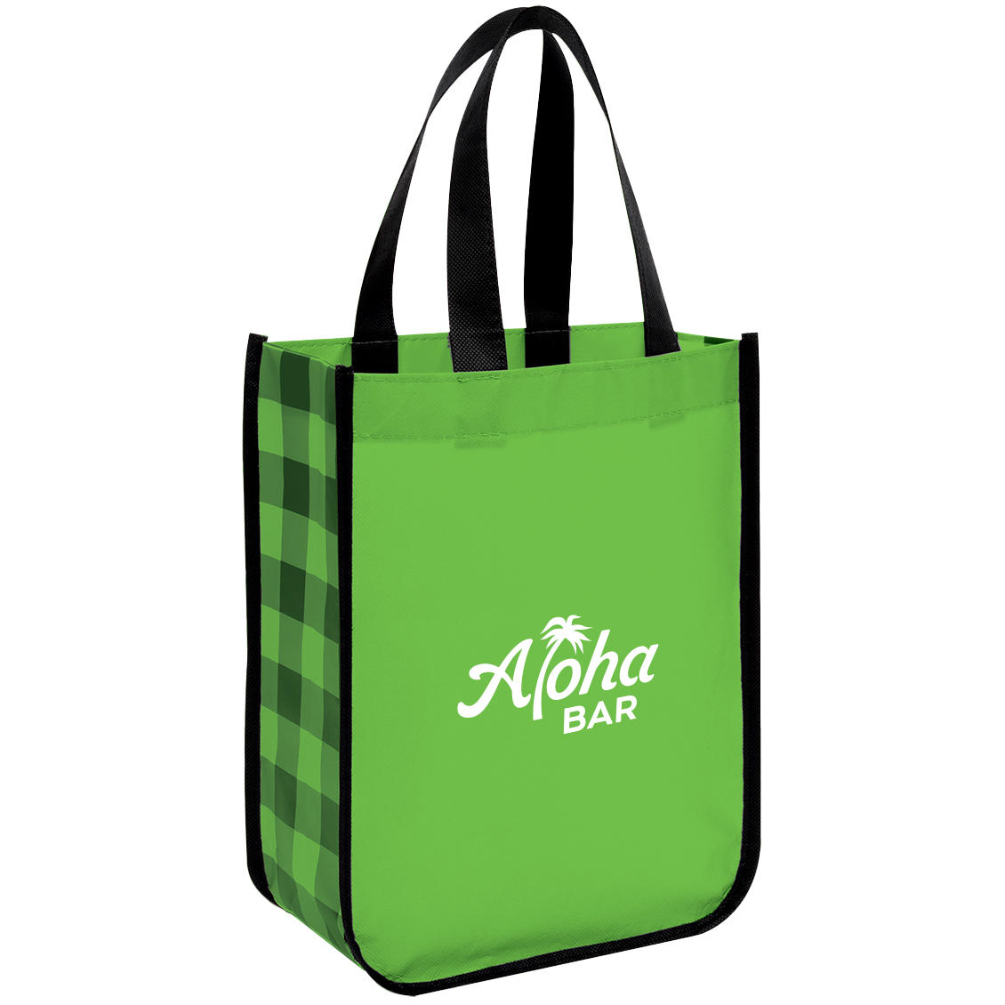 Product Photo 1 Northwoods Laminated Plaid Non-Woven Tote Bag