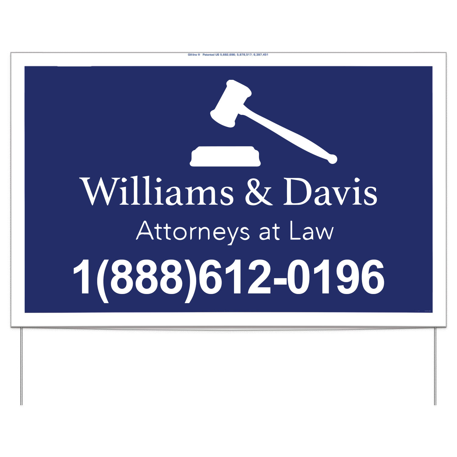 Product Photo 1 Double-Sided Yard Sign with Frame, 14-1/2" x 23"