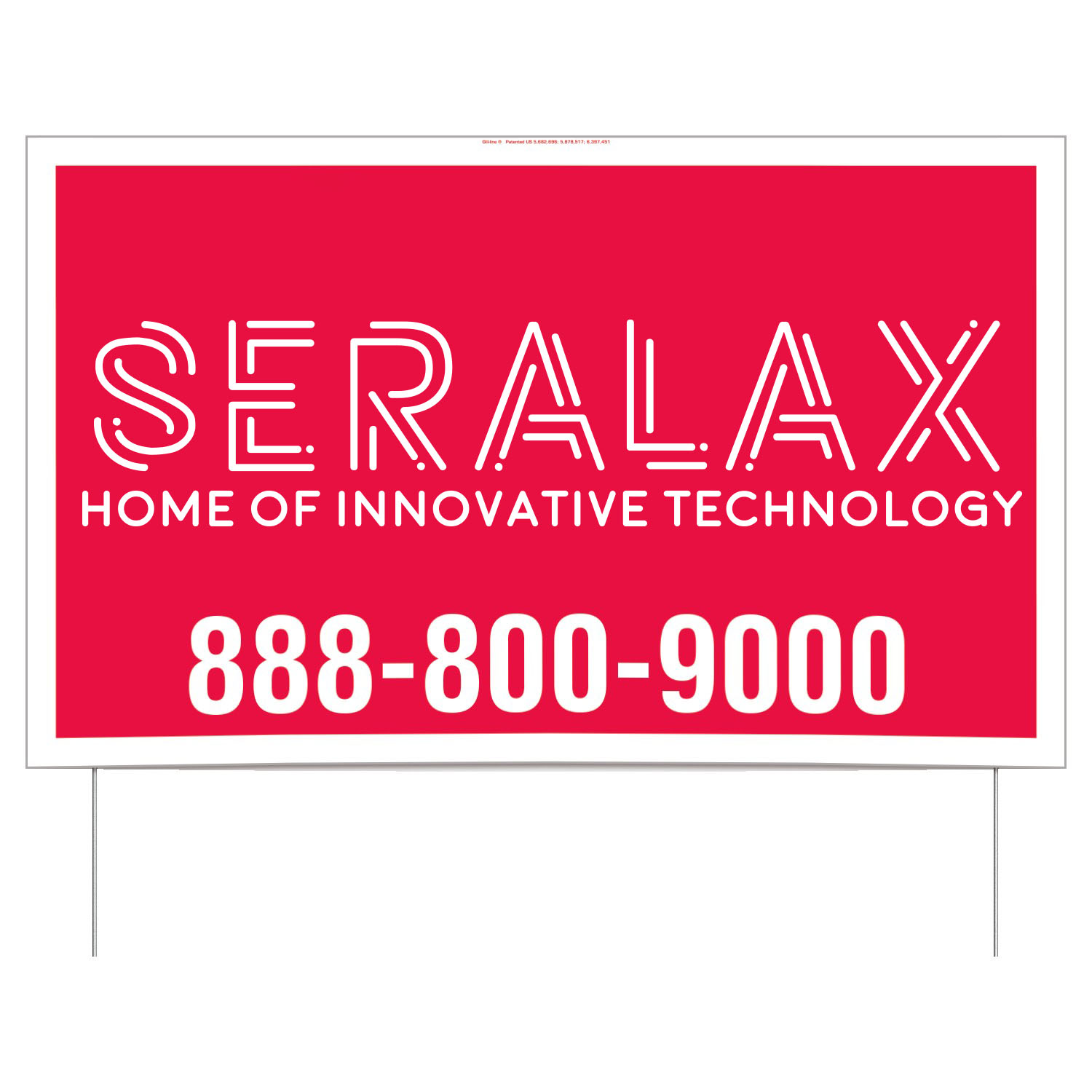 Product Photo 1 Double-Sided Yard Sign with Frame, 21" x 34-1/2"