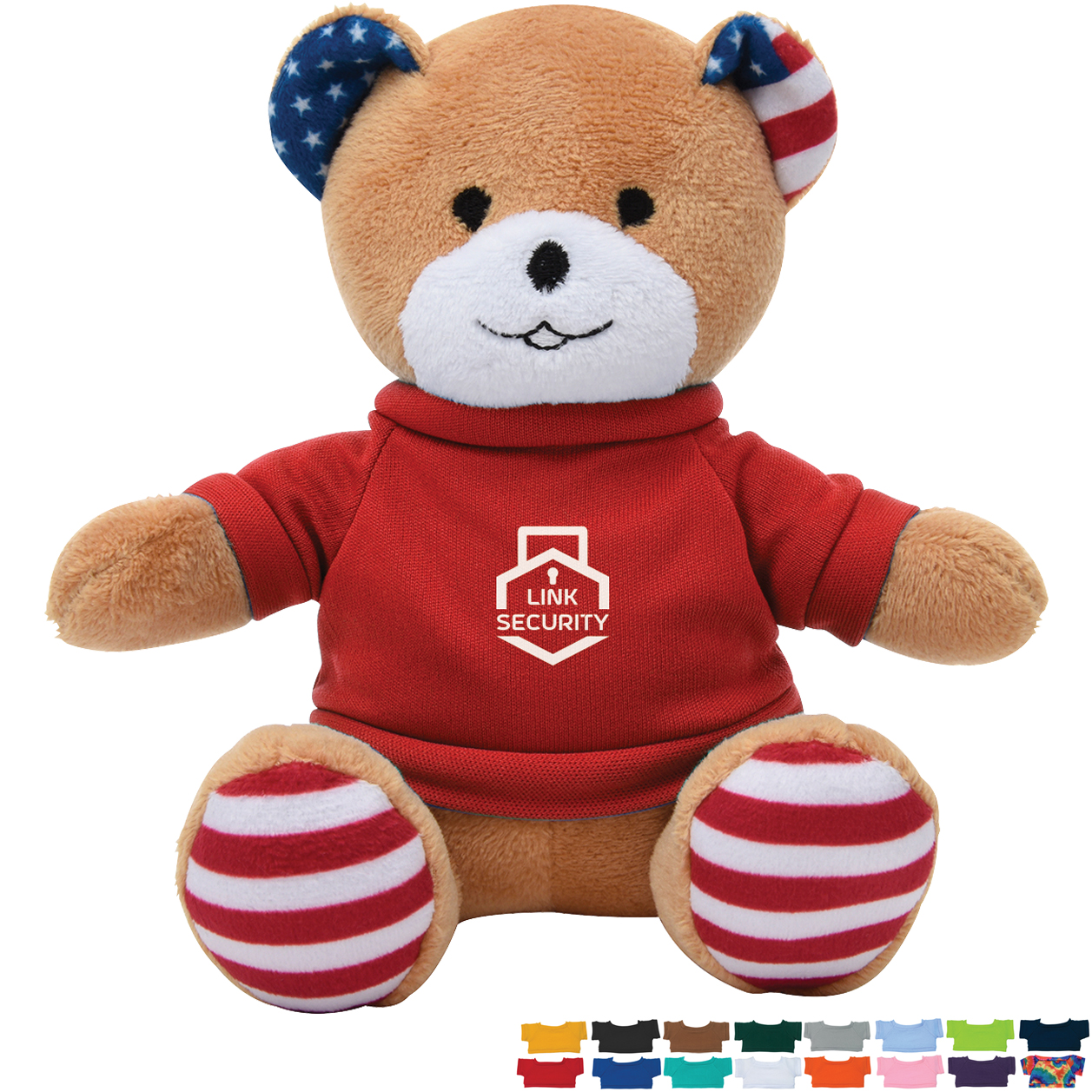 Product Photo 1 Patriotic Plush Bear, 6" w/ Shirt