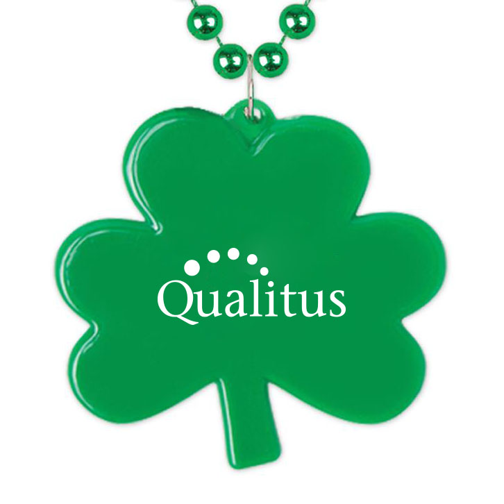 Product Photo 1 Shamrock Medallion w/ Beaded Necklace