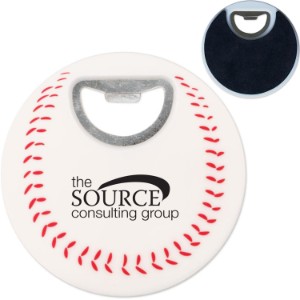 Baseball Coaster Bottle Opener - WO2010