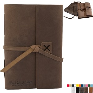 Cooper Large Leather Journal, 6-1/2" x 8-3/4" - SZ7005