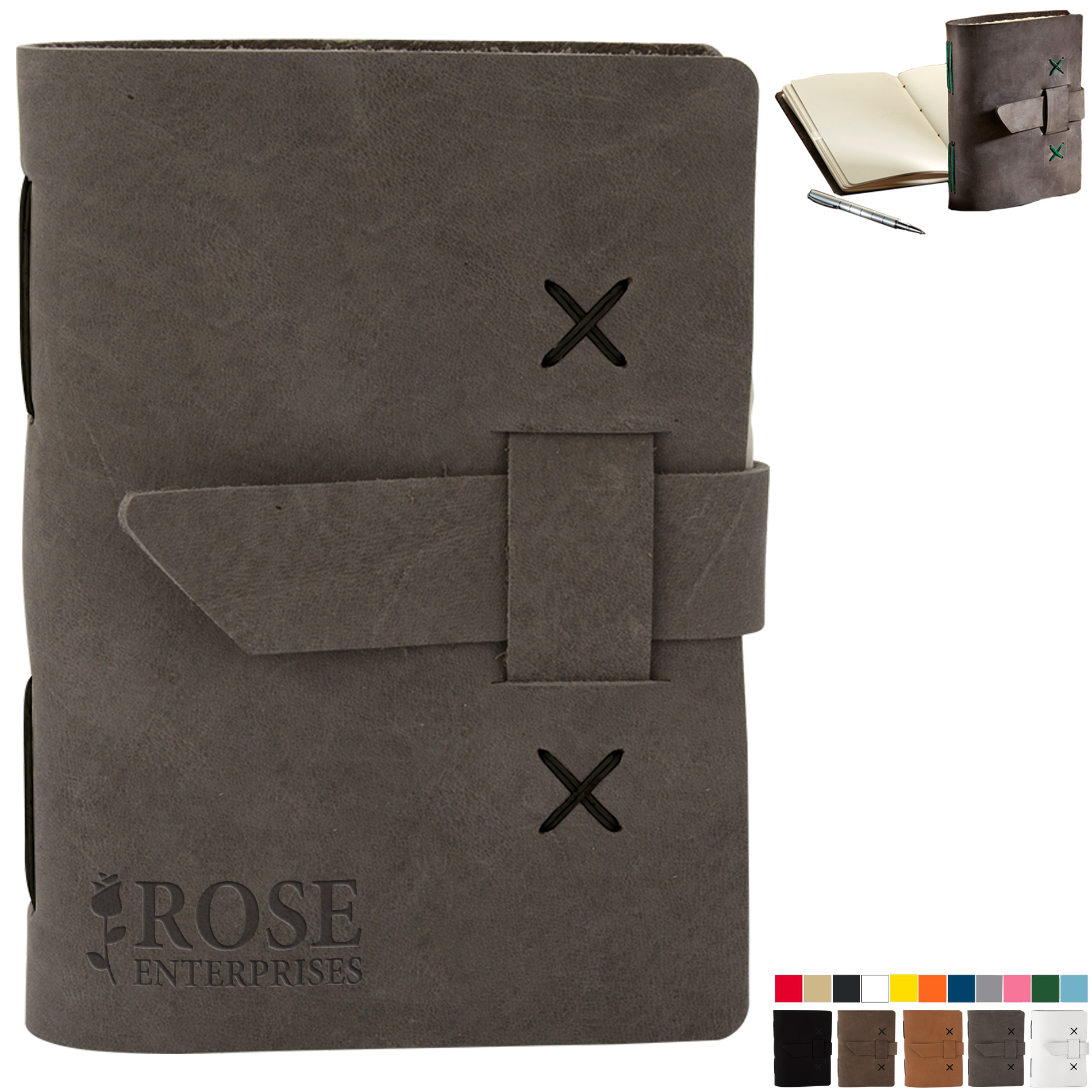 Product Photo 1 Journeyman Small Leather Journal, 5-1/4" x 6-8/9"