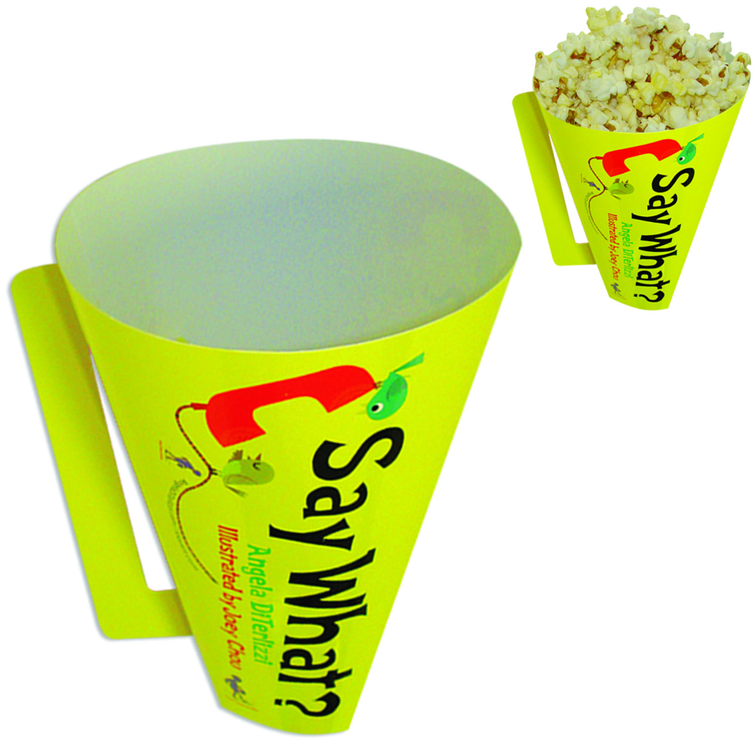 Product Photo 1 Round Paper Megaphone w/ Handle, 8"