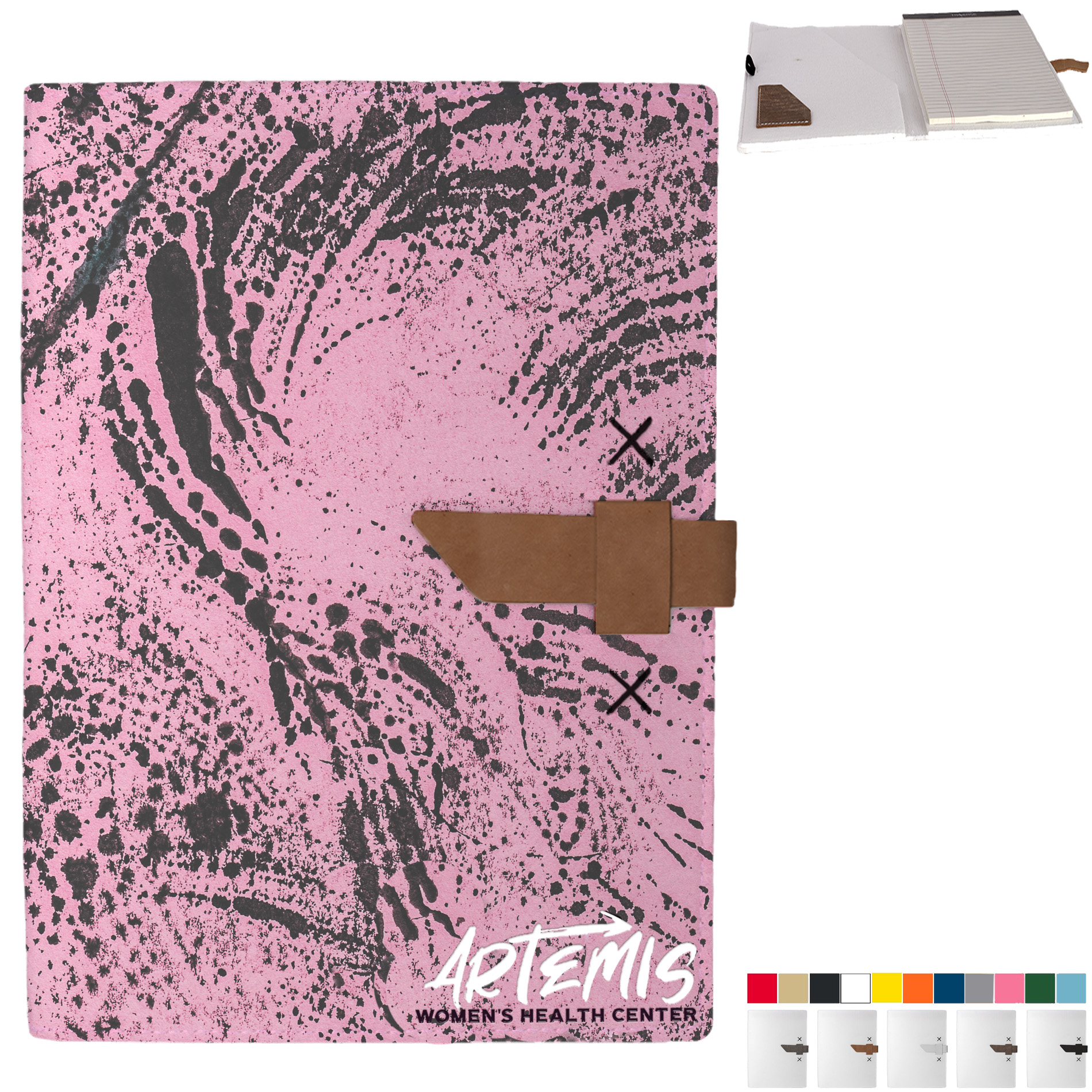 Product Photo 1 Hubbard Recycled Dye-Sublimated Felt Padfolio