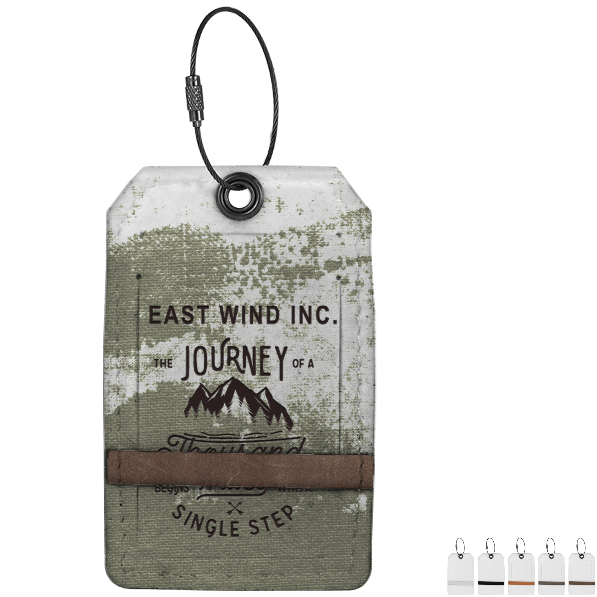 Product Photo 1 Pikes Recycled Dye-Sublimated Felt Luggage Tag