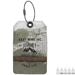 Pikes Recycled Dye-Sublimated Felt Luggage Tag - SZ7056