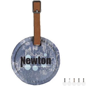 Hayes Recycled Dye-Sublimated Felt Round Luggage Tag - SZ7058