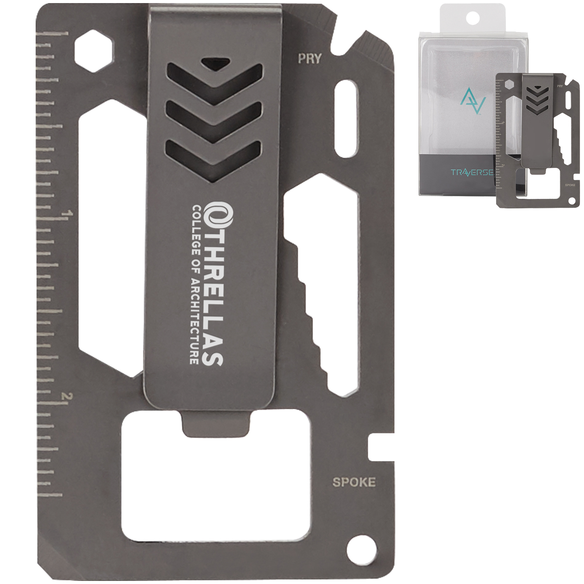 Product Photo 1 Bridger 9-In-1 Laser Engraved Money Clip Multitool