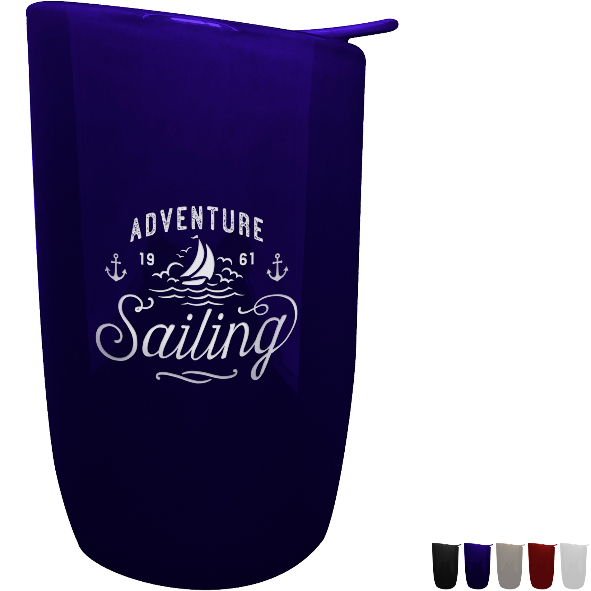 Product Photo 1 Boundary Falls Stoneware Mug w/ Lid, 14oz. - CLOSEOUT!