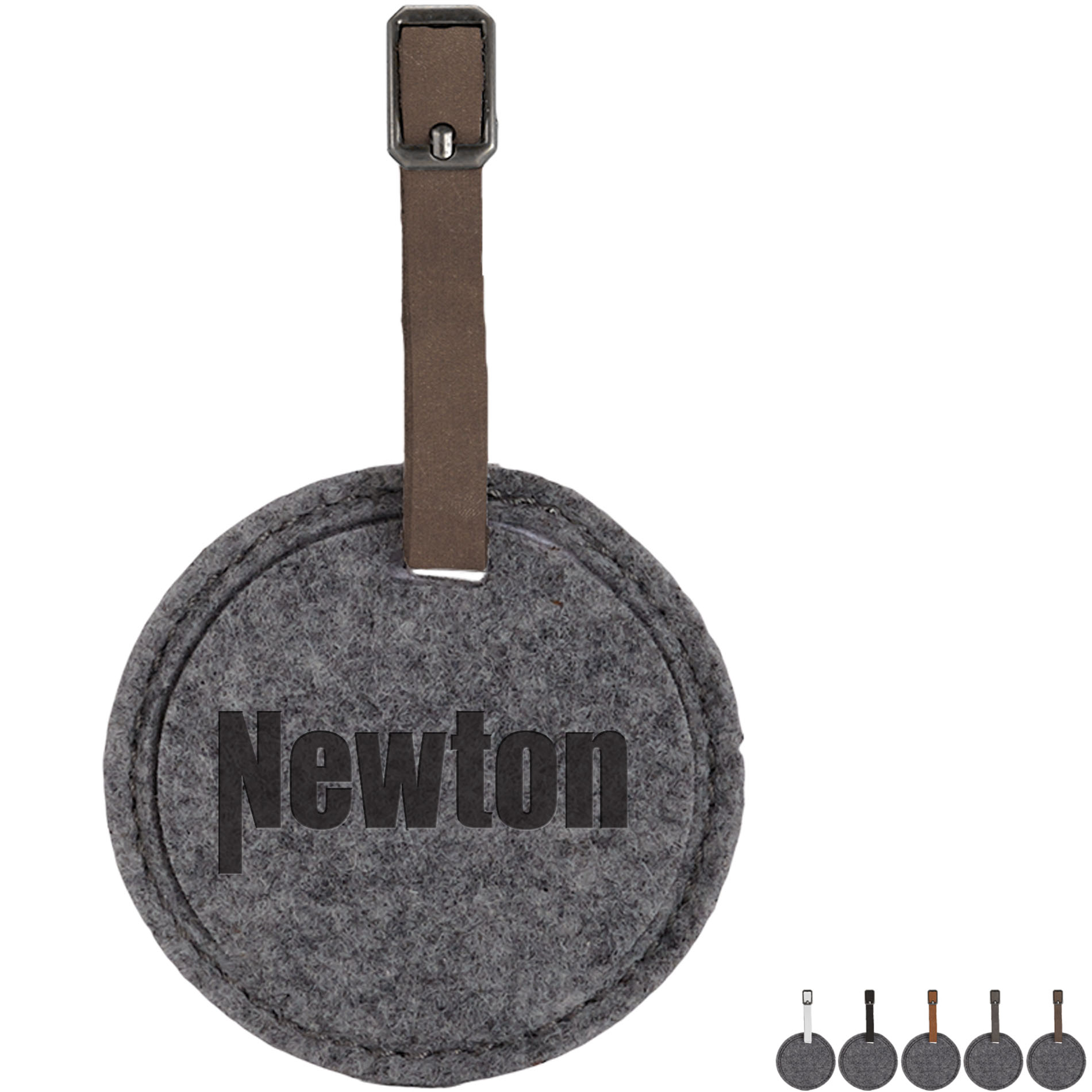 Product Photo 1 Juniper Recycled Felt Round Luggage Tag