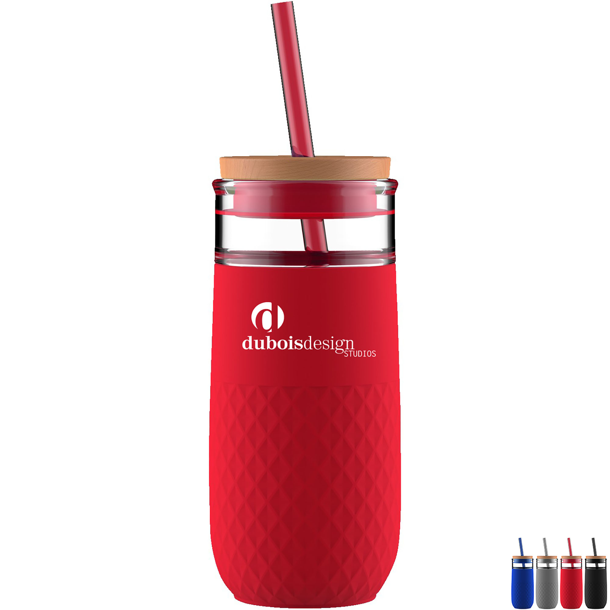 Product Photo 1 Ello® Devon Glass Tumbler w/ Straw, 20oz.