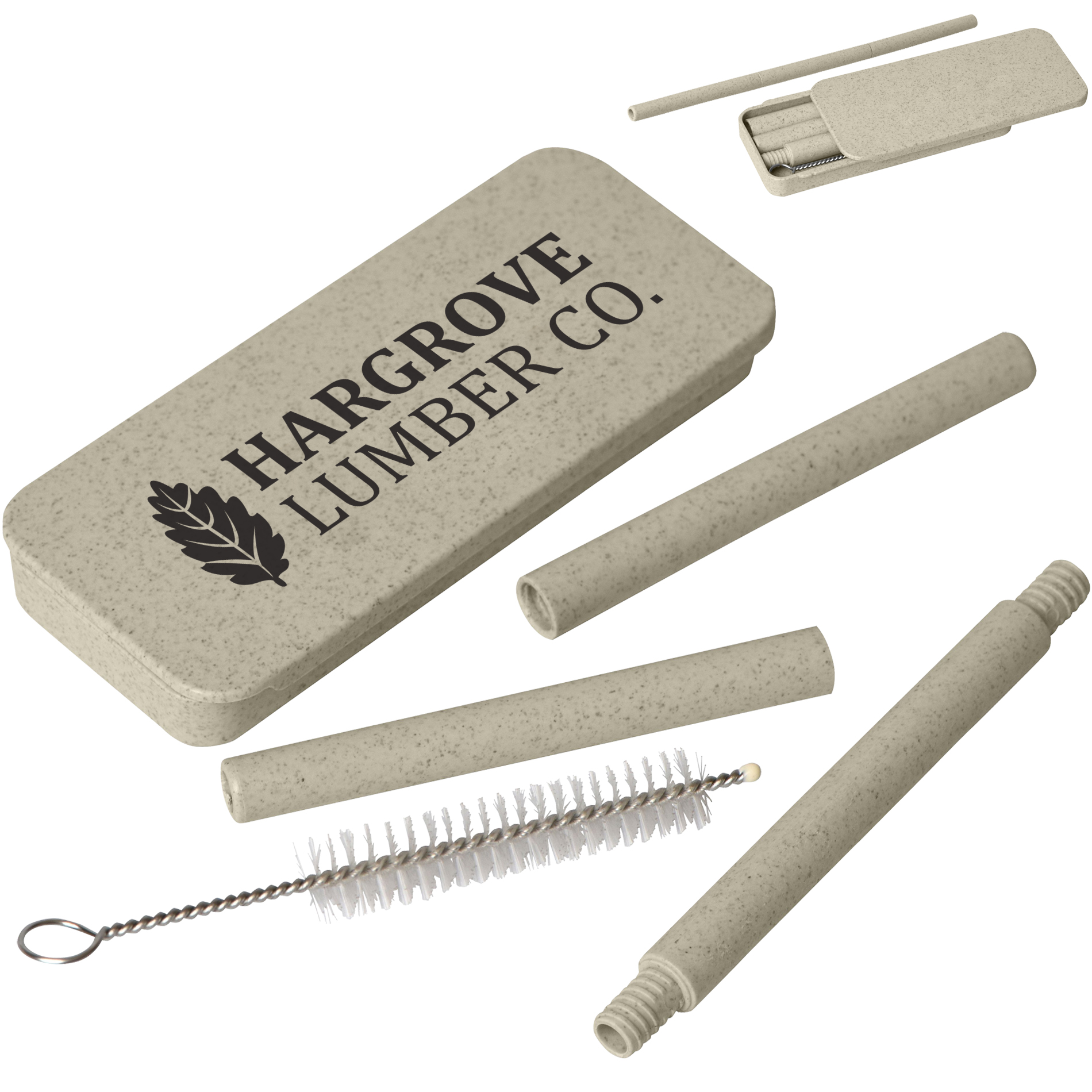 Product Photo 1 Eco-Friendly Wheat Straw Pocket Reusable Straw Kit