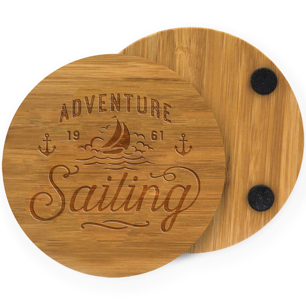 Product Photo 1 Round Bamboo Coaster