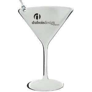 Wine Glass Stainless Steel Ornament - KR1950