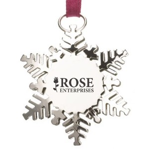 Snowflake Stainless Steel Charm Ornament - KR1945