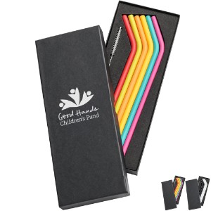 Savor 6-Piece Silicone Straw Set - KR1970