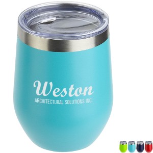 Pero Copper-Lined Powder Coated Insulated Goblet, 12oz. - AR9674