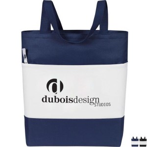 Color Panel Polyester Convention Tote - CT2290