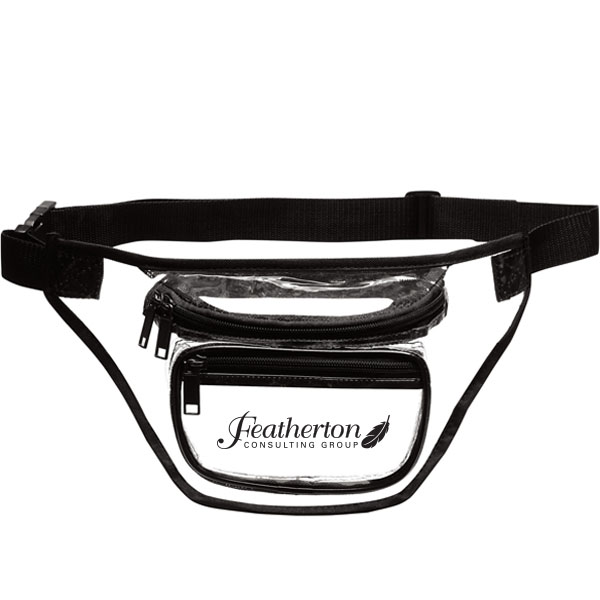 Product Photo 1 Clear PVC 3-Zipper Fanny Pack
