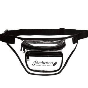 Clear PVC 3-Zipper Fanny Pack - CT2300