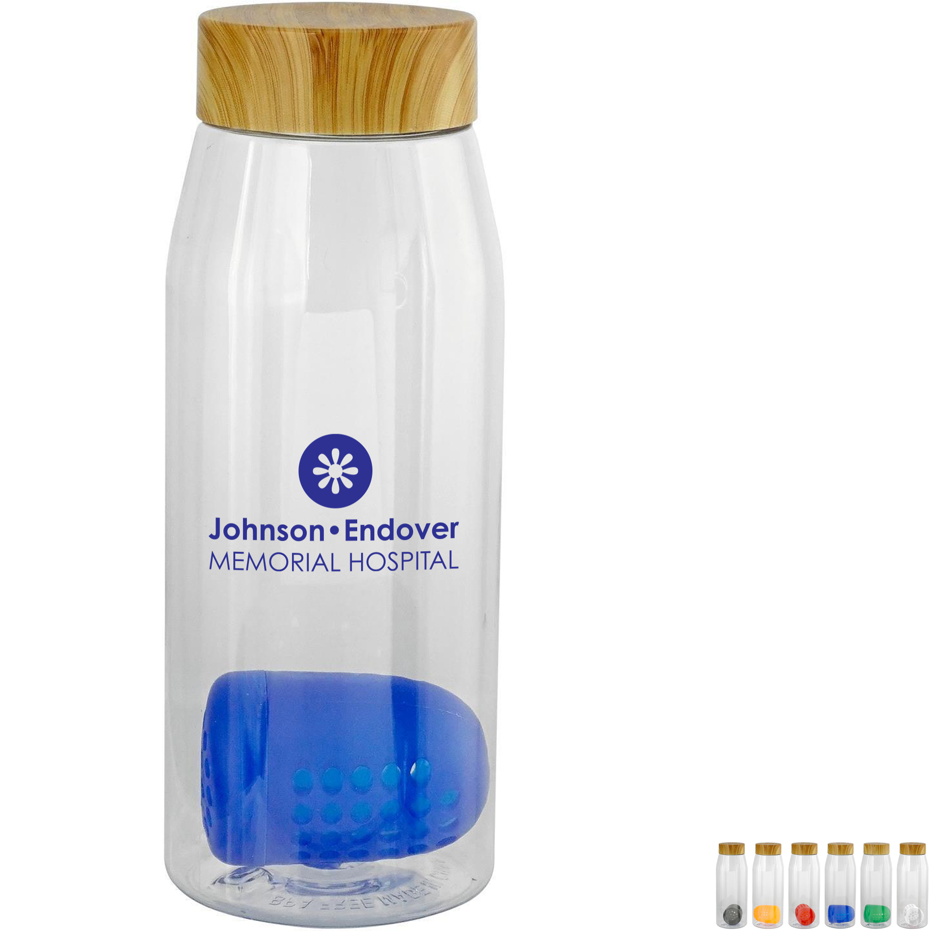 Product Photo 1 Bamboo Lid Bottle w/ Colorful Floating Infuser, 32oz.