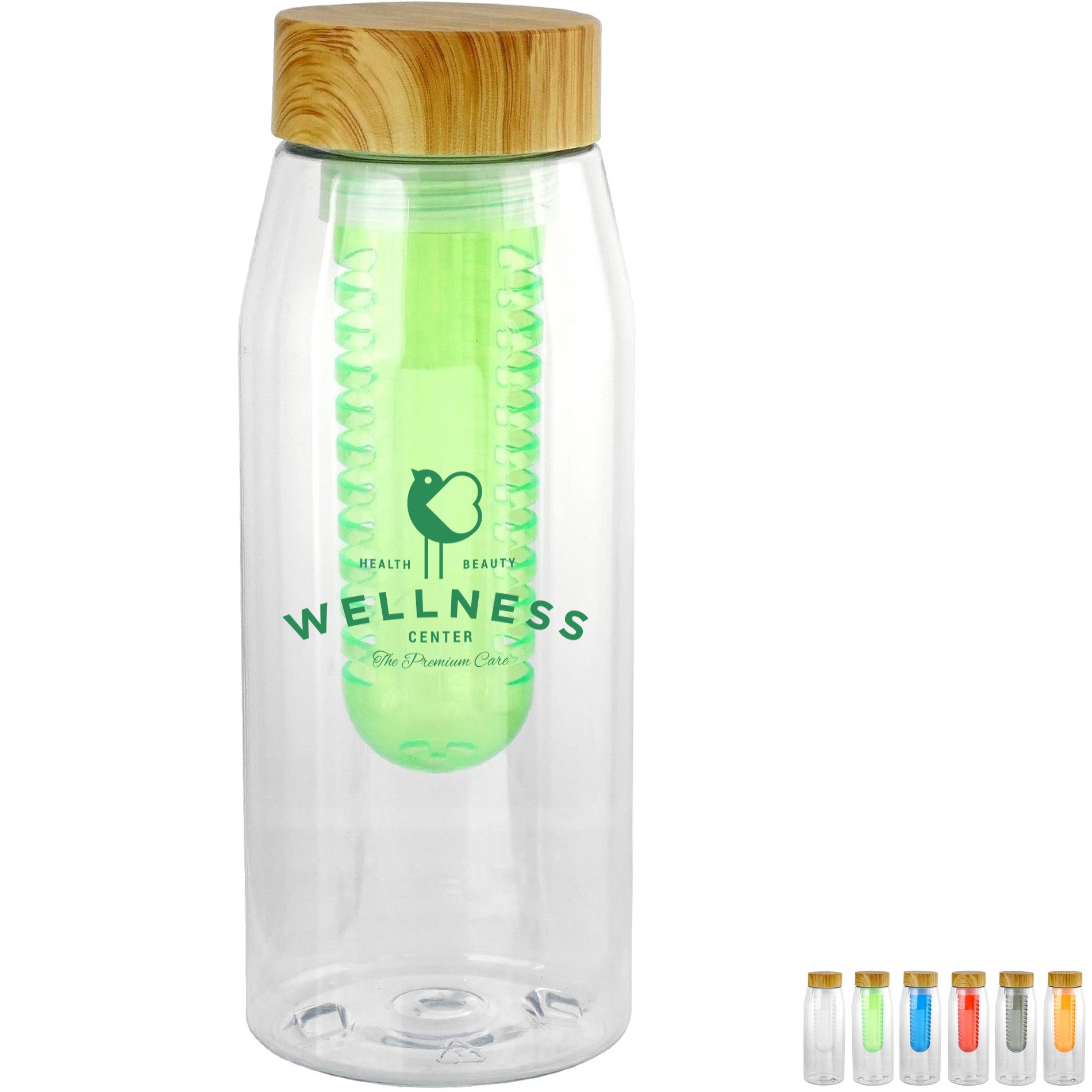 Product Photo 1 Bamboo Lid Bottle w/ Colorful Infuser, 32oz.