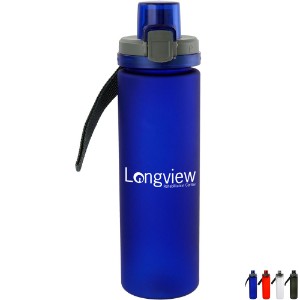 Locking Lid Frosted Water Bottle, 24oz. - AL3488
