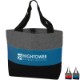 Tri-Stripe Velvet Non-Woven & Leatherette Tote