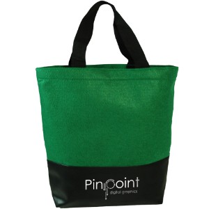 Heavy Velvet Non-Woven & Leatherette Tote - ZR1435