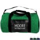 Heavy Velvet Non-Woven & Leatherette Barrel Bag, 17"