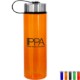Metal Lanyard Lid Colorful Water Bottle, 24oz.